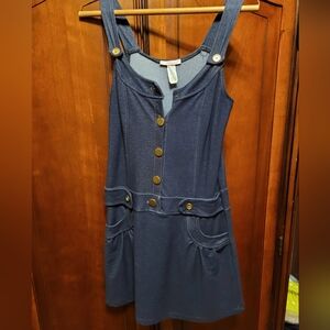 Denim like dress with pockets